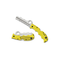 Spyderco Assist Salt Lightweight Folding Knife Sheepsfoot Yellow - Durable, Lightweight and Reliable Handle - C79PSYL