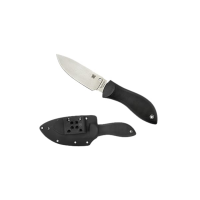 Spyderco Bill Moran Fixed Knife Drop Point Black - for Versatile Cutting - FB02P