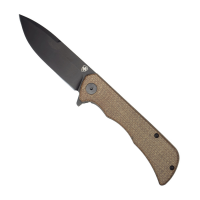 Templar Knife Paladin Linerlock Folding Knife Drop Point Brown - Perfect for Outdoor and Everyday Use - PFMBN321