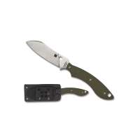 Spyderco Stok Fixed Knife Drop Point OD Green - for Versatile Use - FB50GPOD