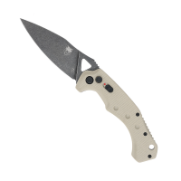 CobraTec Knives Ryker Folding Knife Drop Point Tan - Robust Locking System, Perfect for Everyday Carry and Utility Tasks - TANAFRYK