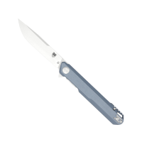 CobraTec Knives Monarch Folding Knife Drop Point Gray - Smooth Action, Suitable for Everyday Carry and Tactical Use - CTMONGRY