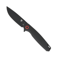 CobraTec Knives Rath EDC Folding Knife Drop Point Black - Secure Locking Mechanism, Designed for EDC and Tactical Use - CTRATHBLK