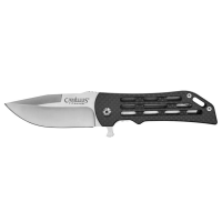 Camillus Dominator 2 Folding Knife Drop Point Black - Heavy-Duty Blade and Robust Handle - CAM-19643