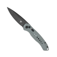 CobraTec Knives Diablo Folding Knife Gray - Strong Lock, Perfect for Tactical and Everyday Applications - GRYDIABLOAUTO