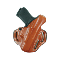 DeSantis Gunhide Thumb Break Scabbard Springfield Hellcat RDP OWB Holster RH Leather Tan - Classic and Secure - 001TA0TZ0