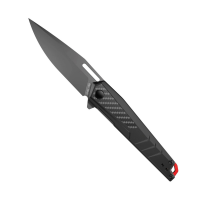 Real Avid RAV-5 Folding Knife Drop Point Black - Efficient, for Reliable Performance - AVRAV5