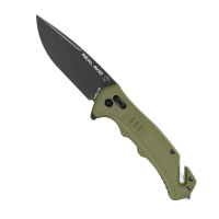 Real Avid RAV-4 Folding Knife Drop Point Green - Practical, for Outdoor Tasks - AVRAV4