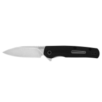 Kershaw Korra Assisted/Folding Knife Drop Point Black - Stylish and Functional - 1409