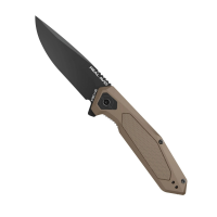 Real Avid RAV-3 Folding Knife Drop Point Tan - Functional, for Everyday Carry - AVRAV3