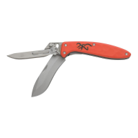 Browning Primal Scalpel 2 Blade Folding Knife Drop Point/Scalpel Blaze Orange - Versatile - 3220462