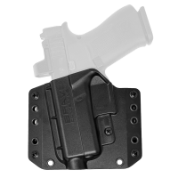 Bravo Concealment BCA Glock G43/G43X/G43X MOS OWB Holster LH Polymer Black - Durable and Reliable Carry - BC10-1034