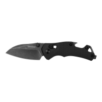 Kershaw Craze Folding Knife Reverse Tanto Black - Sleek Handle, Smooth Opening, Ideal for Everyday Carry - 8337