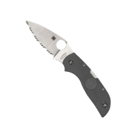 Spyderco Chaparral Lightweight Folding Knife Drop Point Gray - Sleek and Lightweight Handle - C152SGY