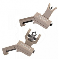 Troy BattleSights 45 Degree Offset Folding M4 Front & Di-Optic Rear Set Flat Dark Earth - SSIG-45S-MDFT-00