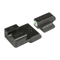 TruGlo Tritium Pro Front/Rear Night Sight Set for 1911 5" Government 45 ACP Handgun - TG231N1W