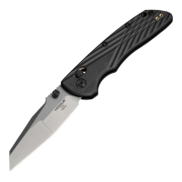 Hogue Deka Folding Knife, Modified Wharncliffe, Black - Sleek Handle, Smooth Opening, Reliable Lock, Perfect for EDC and Tactical Tasks - 24369