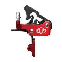 Elftmann Tactical Apex Large Pin Adjustable Trigger - Straight Drop-In with Red Shoe and Adjustment Knob for Optimal Performance - APEX-170-R-S-FA