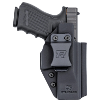 Rounded Gear Glock G19 IWB Holster Ambidextrous Kydex Black - Durable and Comfortable Fit - RGUNVRSLSTNDRDBLK