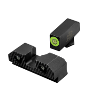 XS Sights R3D 2.0 Night Sight Set - Front/Rear Green/Green High-Visibility for Enhanced Shooting Performance - GL-R203P-6G