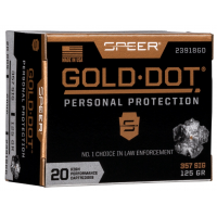 Speer Gold Dot 125 gr Hollow Point .357 Sig Ammo, 20/box - 23918GD