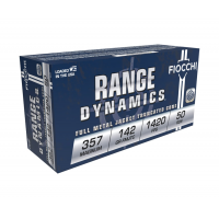 Fiocchi 357 Magnum 142gr FMJTC Ammo, 50rds - 357F