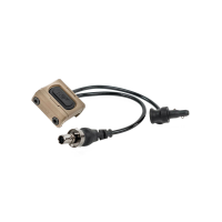 Unity Tactical ModButton Lite Dual Lead/Sync Remote Switch Polymer 1.30" - Efficient - MBL2-FDE-SF-CL-4.5