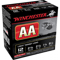 Winchester Ammunition AA Light Target Load 2.75" 12 Gauge Ammo 8-1/2, 25/box - AA1285