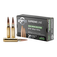 PPU USA Supreme Line .308 Win 168 gr BTHP 10rds Rifle Ammo for High-Accuracy and Precision - PPMK308