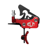 Elftmann Tactical Apex Pro Adjustable Trigger - Curved Drop-In with Red Shoe/Adjustment Knob for Peak Performance and Custom Fit - APEX-PRO-R-C-FA