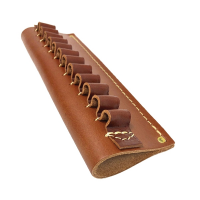 Hunter Company Full-Grain Leather 12 Loop Rifle/Handgun Cartridge Belt Slide, Chestnut Tan - 0522