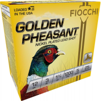 Fiocchi Golden Pheasant 12 Gauge Shotgun Shells 3" #5, 25rds - 123GP5