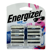 Energizer CR 123 Lithium 6 Pack  EL123BP-6