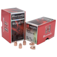 Hornady FMJ 9mm 115 gr RN Handgun Bullet, 500/box - 355571