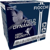 Fiocchi Shooting Dynamics Optima Specific High Velocity 3" 20 Gauge Ammo, 25 Rounds - 203HV5