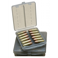 MTM Case Gard .38/.357 Cal 12 Round Ammo Wallet, Clear Smoke - W128B