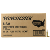 Winchester 5.56 Bulk Ammo 55 Gr FMJ, 1000rds - WM1931000