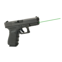 LaserMax Green Guide Rod Laser for Glock 19 Gen 4 Pistols, Black - LMS-G4-19G