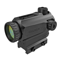 Truglo PR1 Prism, Red Dot, 1X25, 6 MOA Red Dot with Outer Ring, Black, Includes Lens Covers