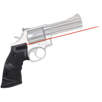 Crimson Trace Front Activation Replacement Laser Grip for S&W K and L Frames Round Butt Handgun, Black - LG-308