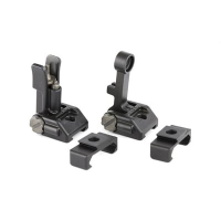 Griffin Armament M2 Folding Front/Rear Sights With 12 O'Clock Base, Black - GAM2S