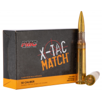 PMC Ammunition X-TAC Match 740 gr Solid Brass .50 Ammo, 10/box - 50XM