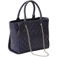 Bulldog Cases Tote Quilted Purse w/ Holster, Navy - BDP-059