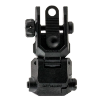 Kriss Flip-Up Polymer Rear Sight for AR Style Rifles - DAPRSBL00