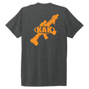 KAK Space Black Shirt - Orange Logo - KAK Industry