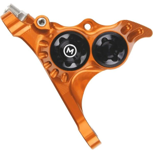 Hope RX4+ Caliper Orange, Mineral Oil/Shimano, Front Flat Mount Direct 20mm