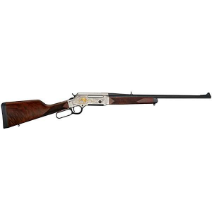 Henry H014WL308 Long Ranger Wildlife 308 Win 4+1 20 American Walnut Nickel Plated w/24K Gold Inlay Right Hand