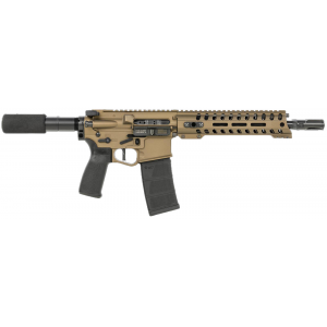 Patriot Ordnance Factory Renegade+ DI 5.56x45mm NATO 10.5 30+1 Burnt Bronze Tactical Pistol
