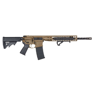 LWRC Icdirck16 Individual Carbine Direct Impingement 5.56x45mm Nato 16.10 30+1 Flat Dark Earth Anodized 6 Position Stock
