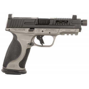 Ed Brown MPFMATCH Fueled M&P Match 9mm Luger 19+1 4.75 Black Nitride Match Grade Threaded Barrel, Black Nitride Optic Cut/Ported/Serrated Stainless Steel Slide
